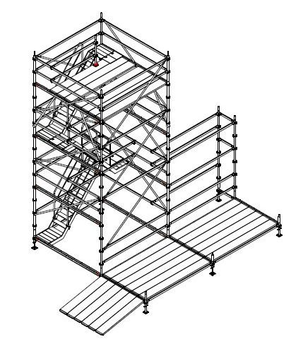 work platform with ramp